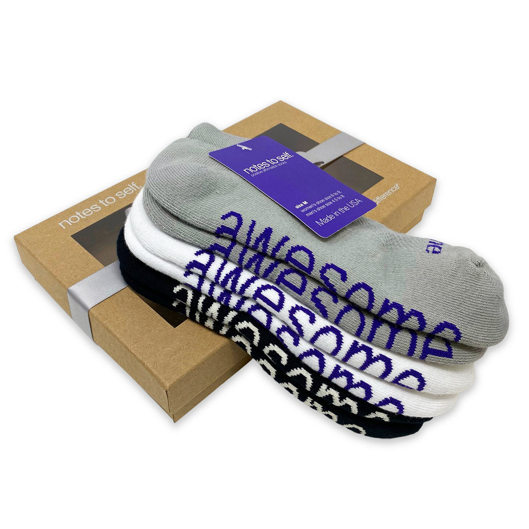 awesome 3 pair sock set