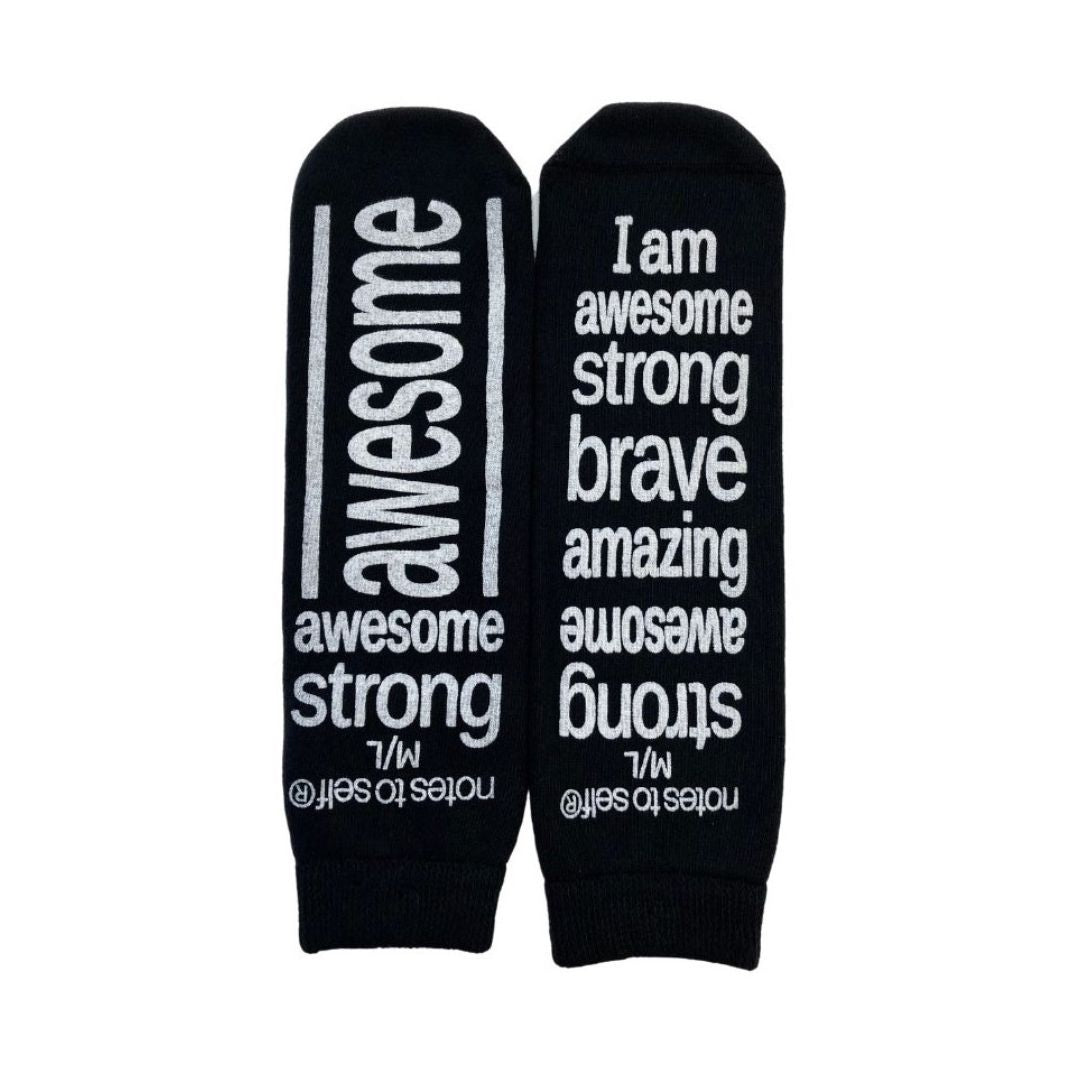 black hospital gripper socks