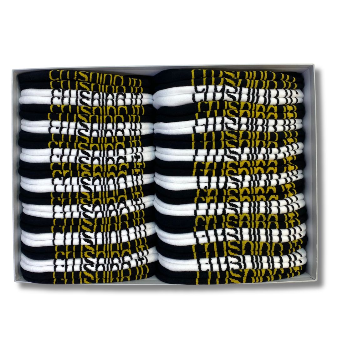 I am crushing it black and white 30 pair gift set in a grey keepsake box