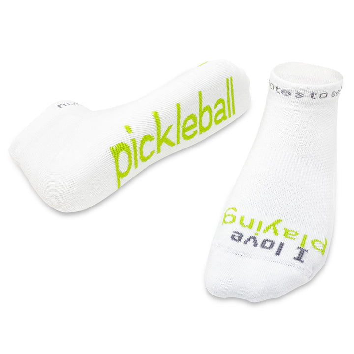 ornament with I LOVE PLAYING® PICKLEBALL white socks