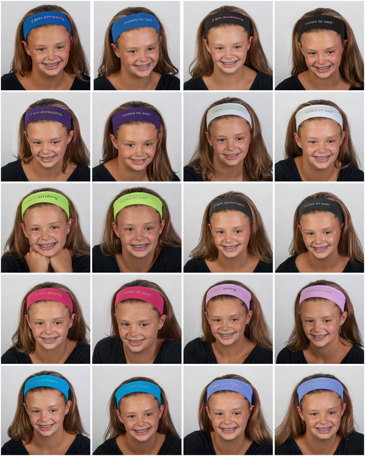 inspirational headbands in many colors