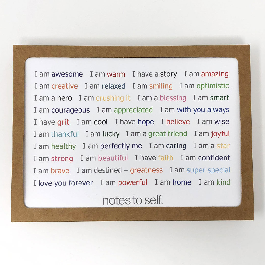 notecards with positive words and inspirational sayings