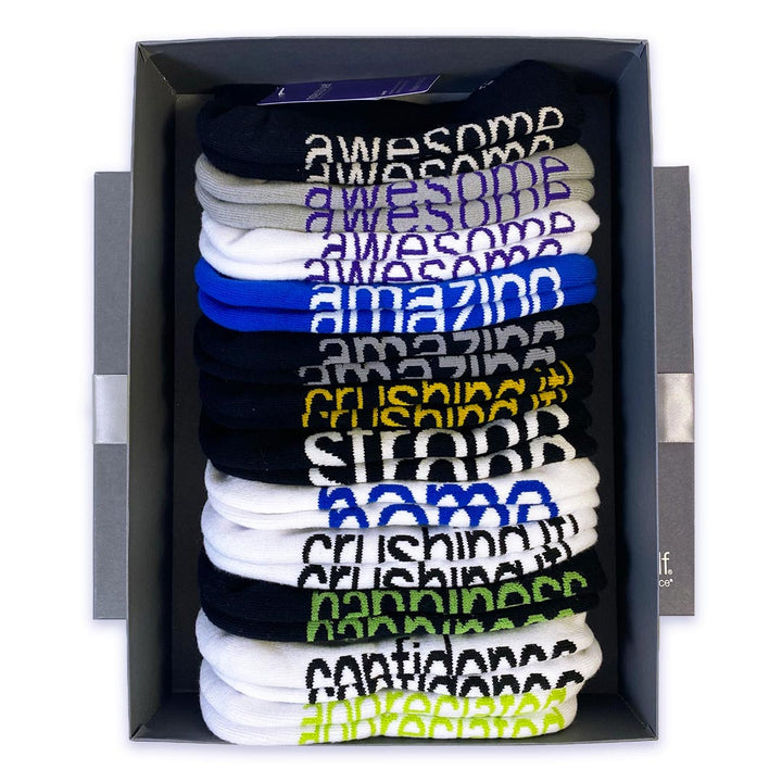 appreciation and inspiration slate box gift set positive affirmation socks notes to self