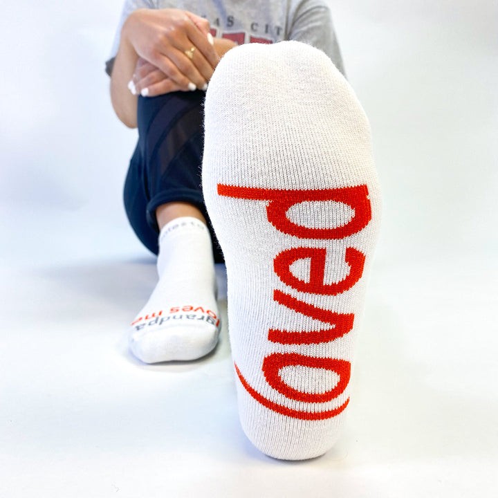 positive socks, grandpa loves me-loved, low cut sock, great gift