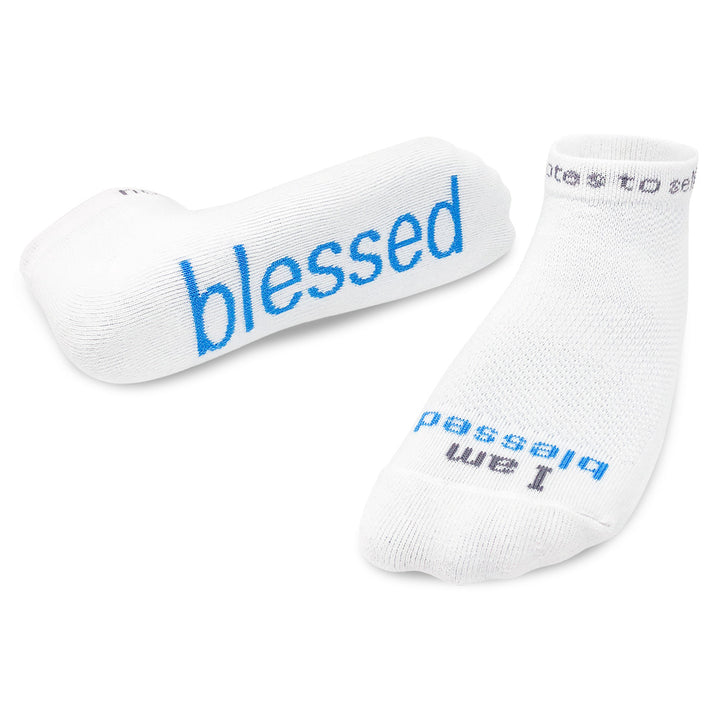 i am blessed socks with inspirational words