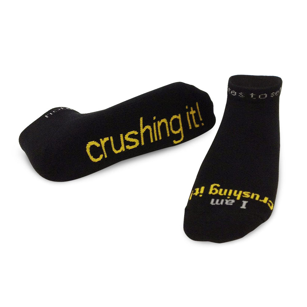 i am crushing it socks with gary vaynerchuk words