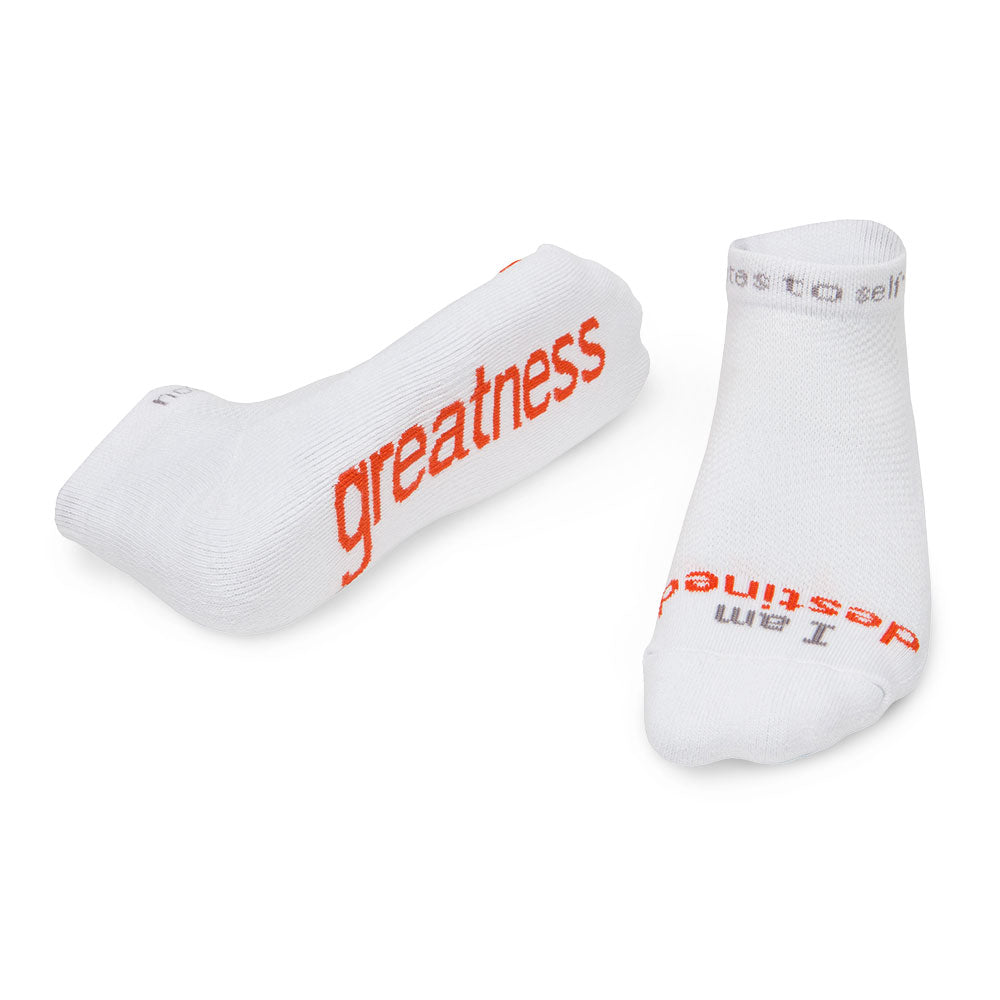 i am destined greatness white socks