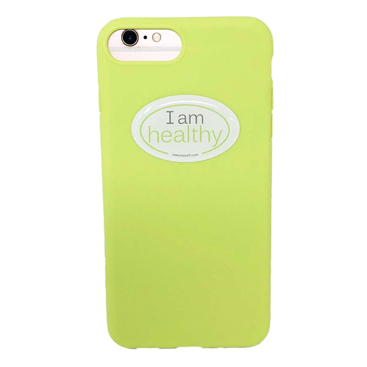 i am healthy sticker affirmations that stick puffy on phone case