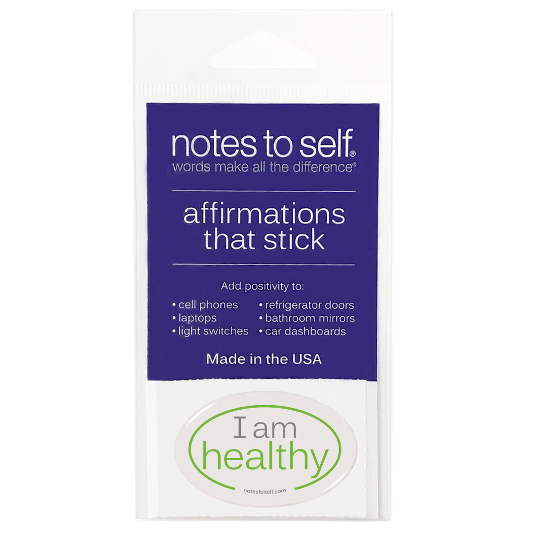 i am healthy puffy sticker affirmations that stick