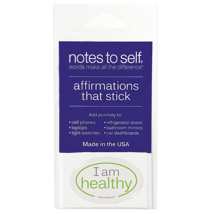 i am healthy puffy sticker affirmations that stick