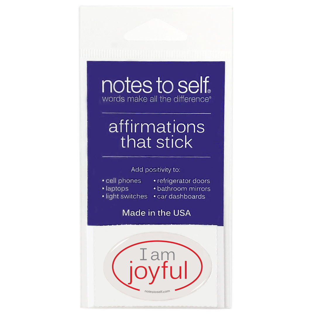 i am joyful puffy sticker affirmations that stick