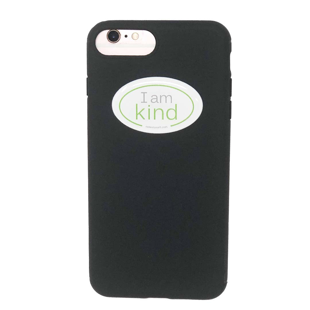 i am kind sticker affirmations that stick puffy on phone case