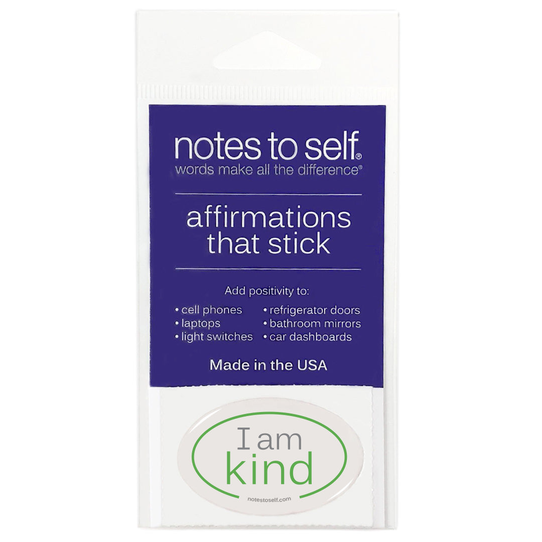 i am kind puffy sticker affirmations that stick