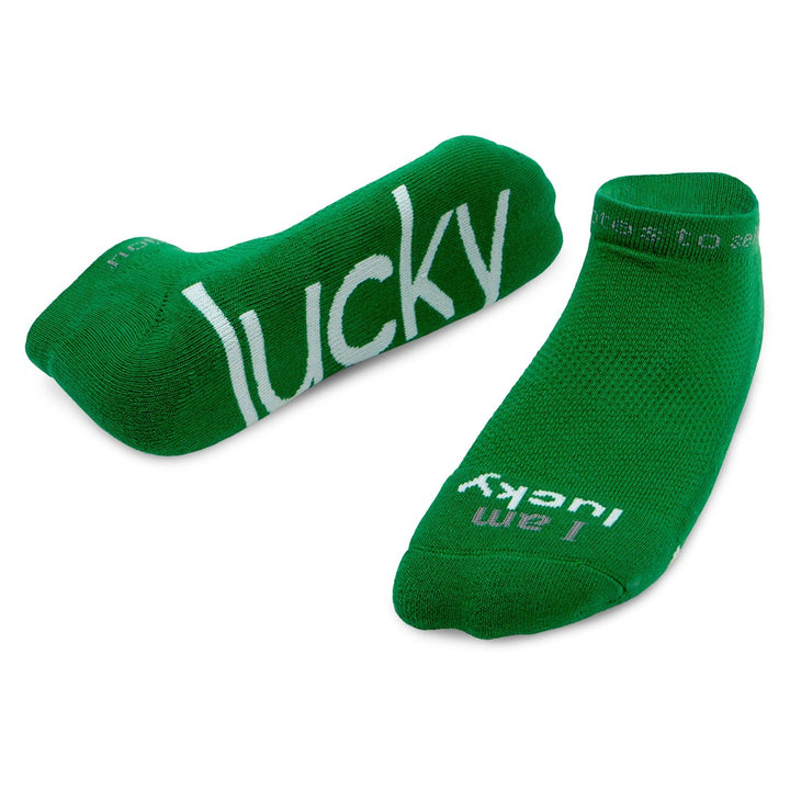 i am lucky green socks