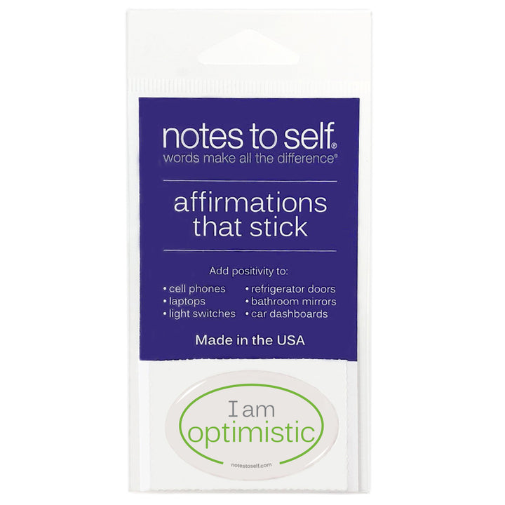 i am optimistic puffy sticker affirmations that stick