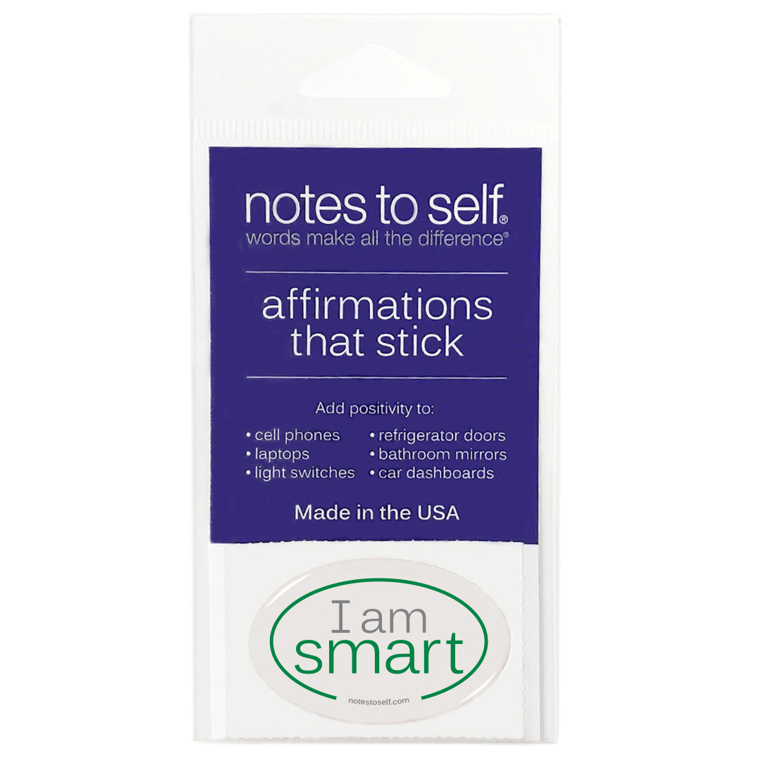 i am smart puffy sticker affirmations that stick