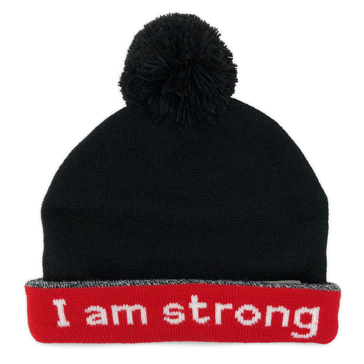 i am strong beanie hat with hidden message