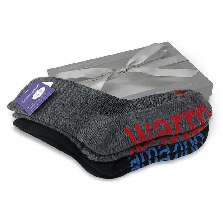 wool sock gift set i am amazing socks i am warm crew socks in gift box