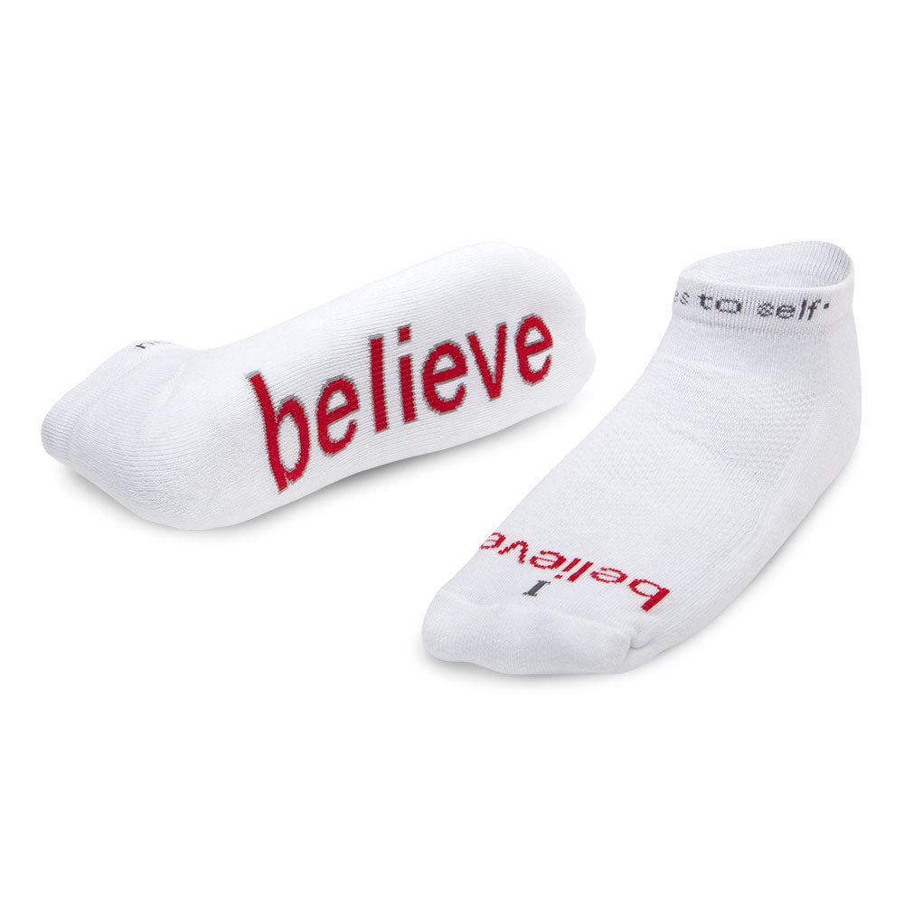 i believe white low cut socks