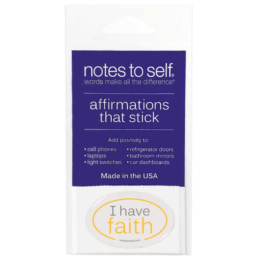 i have faith puffy sticker affirmations that stick