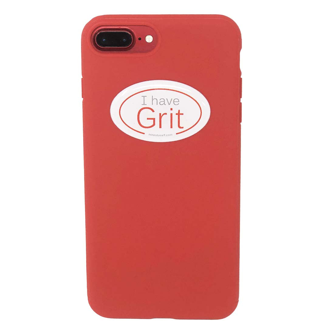 i have grit sticker affirmations that stick puffy on phone case