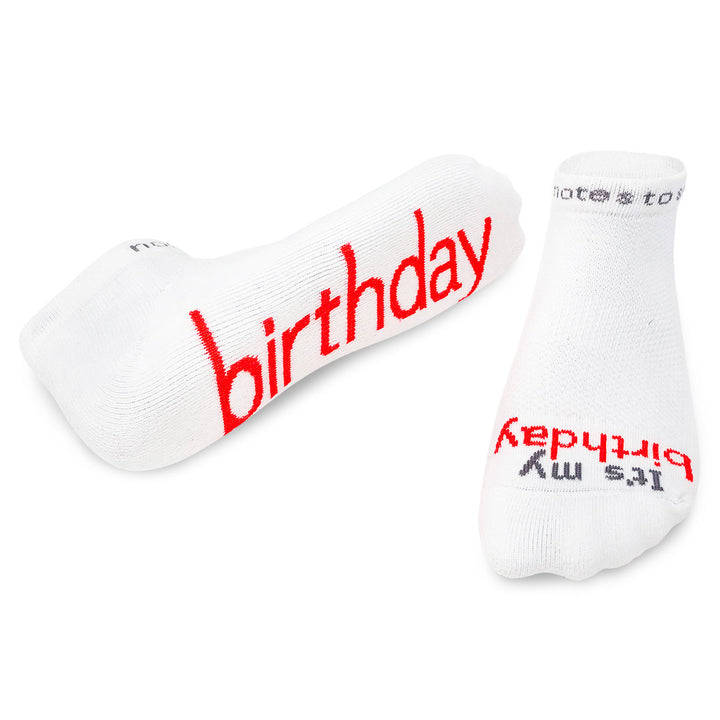 birthday gift it's my birthday socks with words