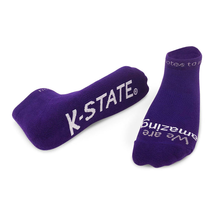 we are amazing k-state purple socks