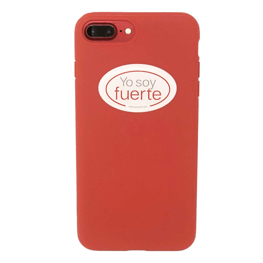 yo soy fuerte sticker affirmations that stick puffy on phone case