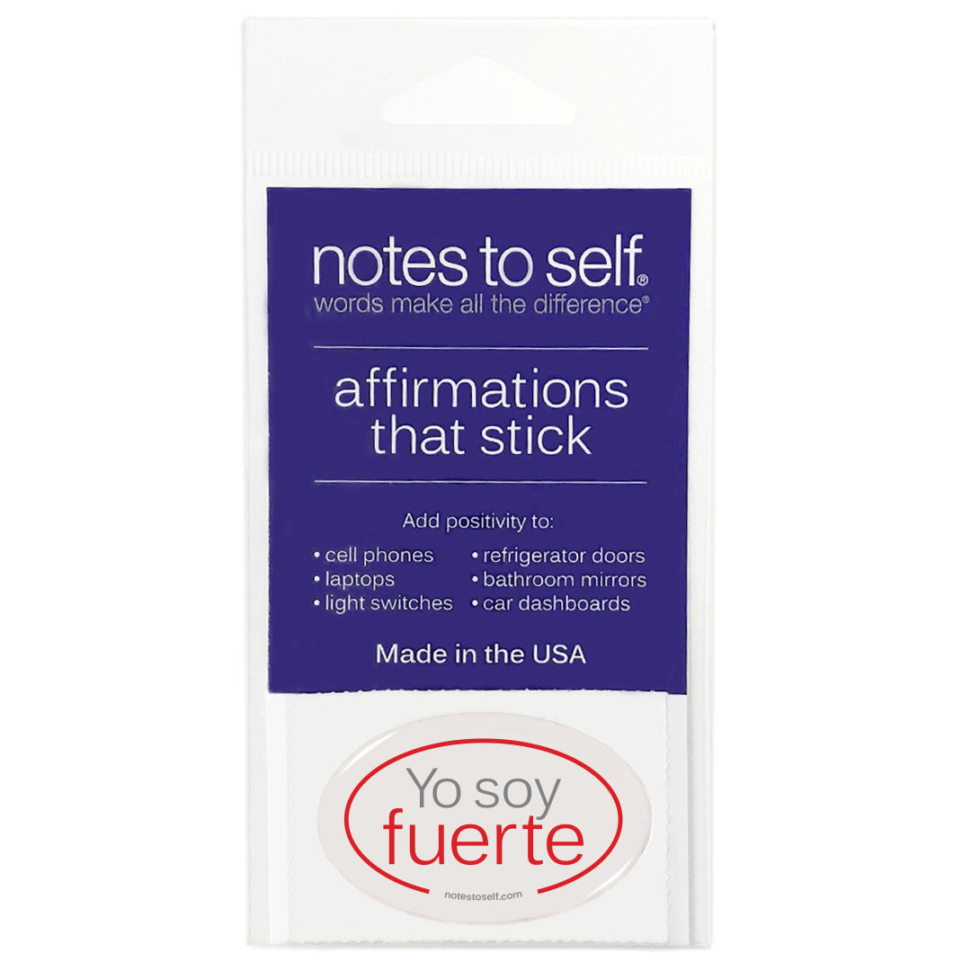 yo soy fuerte i am strong spanish puffy sticker affirmations that stick